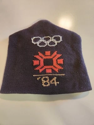 Vintage Avon 1984 Sarajevo Winter Olympic Ski Beanie Knit Hat Brown - Image 1 of 4