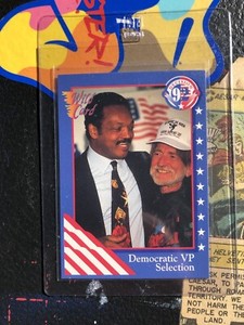 1992 Wild Card Decision '92 Jesse Jackson Willie Nelson #31 Mint