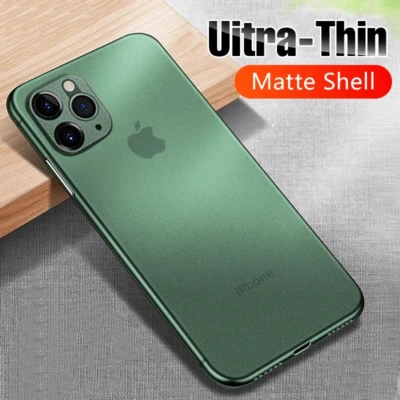 Case iPhone 16 15 14 13 12 Pro Max 11 Ultra-Thin Slim Matte Hard Back Cover Skin - Image 1 of 4