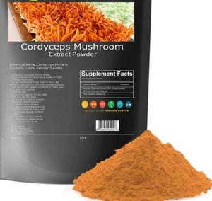 Natürliches Bio-Cordyceps-Pulver 8,8 oz - Immunität & Power Booster - Bild 1 von 3