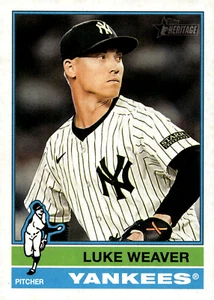 2025 Topps Heritage - Luke Weaver #50 Yankees - Picture 1 of 2