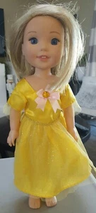 American Girl Wellie Wishers Camille Doll Blonde 14'' w/ Belle Disney Dress - Picture 1 of 12