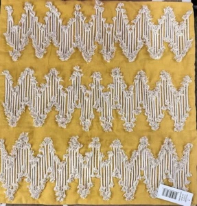 Rizzy Home 20" x 20" Gold/Natural Euro Pillow Case cover- NWT - Picture 1 of 8