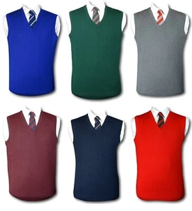 Traditional School Uniform Slipovers / Tank Tops . Various Colour. Up To 46" - Picture 1 of 8