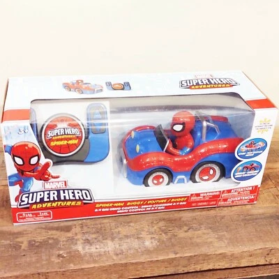 Remote Control Marvel Super Hero Adventures Spiderman Buggy Car RC  - Image 1 of 4