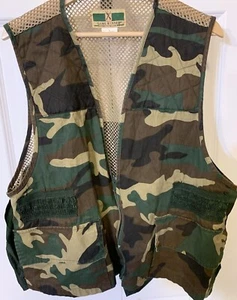 Game Winner Sportswear Camo Hunting Vest LRG 5 Pocket Back Game Bag - Picture 1 of 8