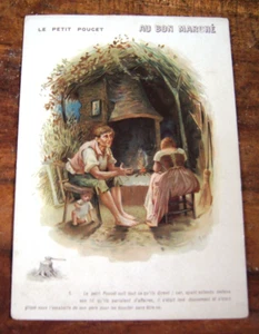 AU BON MARCHE LOT 6 CHROMOS / LE PETIT POUCET - Picture 1 of 7