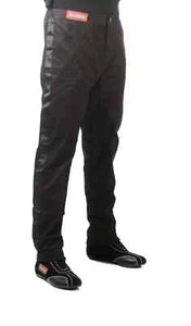 RaceQuip Single Layer Fire Suit Pants SFI 1 Youth Large Black Trim 1970095 - Foto 1 di 3