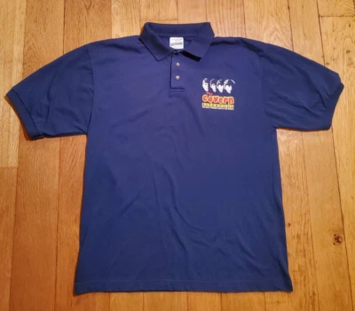 Vintage The Beatles Cavern Club Liverpool Navy Blue Polo Shirt Sz Large Band Tee - Image 1 of 4