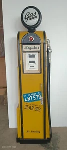 Colonna serbatoio erogatore benzina altezza180cm decorazione con globo illuminato n.45 - Foto 1 di 5