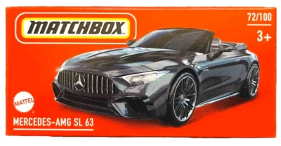Matchbox Mercedes Benz SL 63 AMG 72/100 2024 Power Grabs 1:64 Modellauto Cabrio - Bild 1 von 4