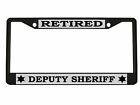 Retired Deputy Sheriff Design Car License Frame Auto Tag Holder