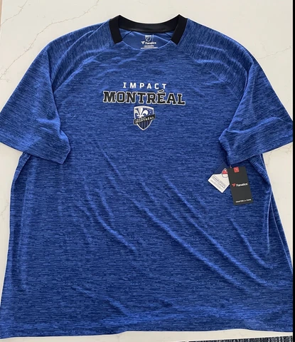 Impact Montreal MLS Fanatics T-shirt Jersey Mens size 4XL Cover