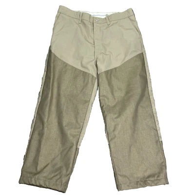 VTG Cabelas Pants Men 38x26 Khaki Briarguard Brush Guard Hunting Outdoor USA - Image 1 of 4