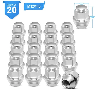 20 12x1.5 Chrome Factory Style 19mm Lug Nuts CV6Z1012C Ford Focus Fusion Foto 1 de 4