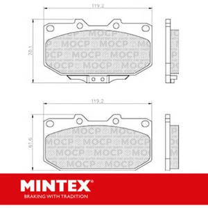 Pastillas de freno Mintex MDB1416 - Imagen 1 de 1