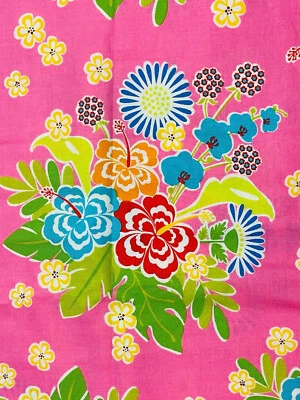 Moda Sanibel Hawaiian Garden Floral Flower FABRIC 18"x21 Fat Quarter 100% COTTON - Image 1 of 2