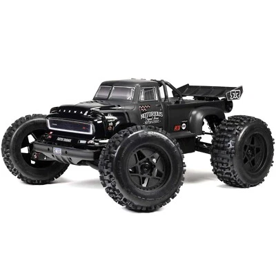 Arrma 1/8 NOTORIOUS 6S V6 4X4 BLX Brushless Stunt Truck RTR, Black ARA8611V6T1 - Image 1 of 4