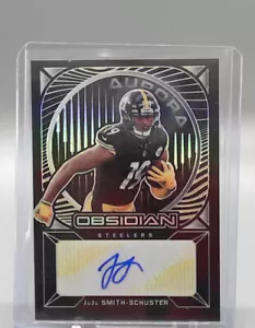 2021 Panini Obsidian JuJu SMITH-SCHUSTER Aurora Auto EE Yellow 25/25 #AA-JJS - Picture 1 of 2