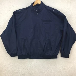 Haband Vintage Blue Polyester/Cotton Full Zip Jacket Men Size UK XL - Picture 1 of 9