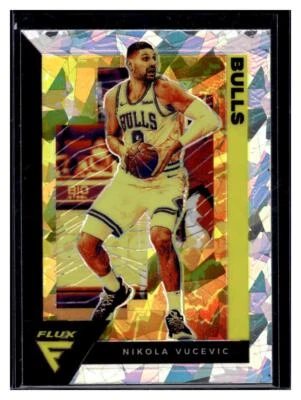 2020-21 Panini Flux Silver Cracked Ice Prizm #25 Nikola Vucevic Fanatics - Image 1 of 2