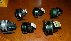 Lot Of 6 Johnson Reels 3 Century Model 100B 1 # 100A 1 SABRA 130B  1 Crappie 230 - Picture 1 of 16