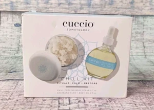 CUCCIO SOMATOLOGY - CHILL KIT COOLING BODY SCRUB SAVASANA BODY OIL - NIB - Picture 1 of 8