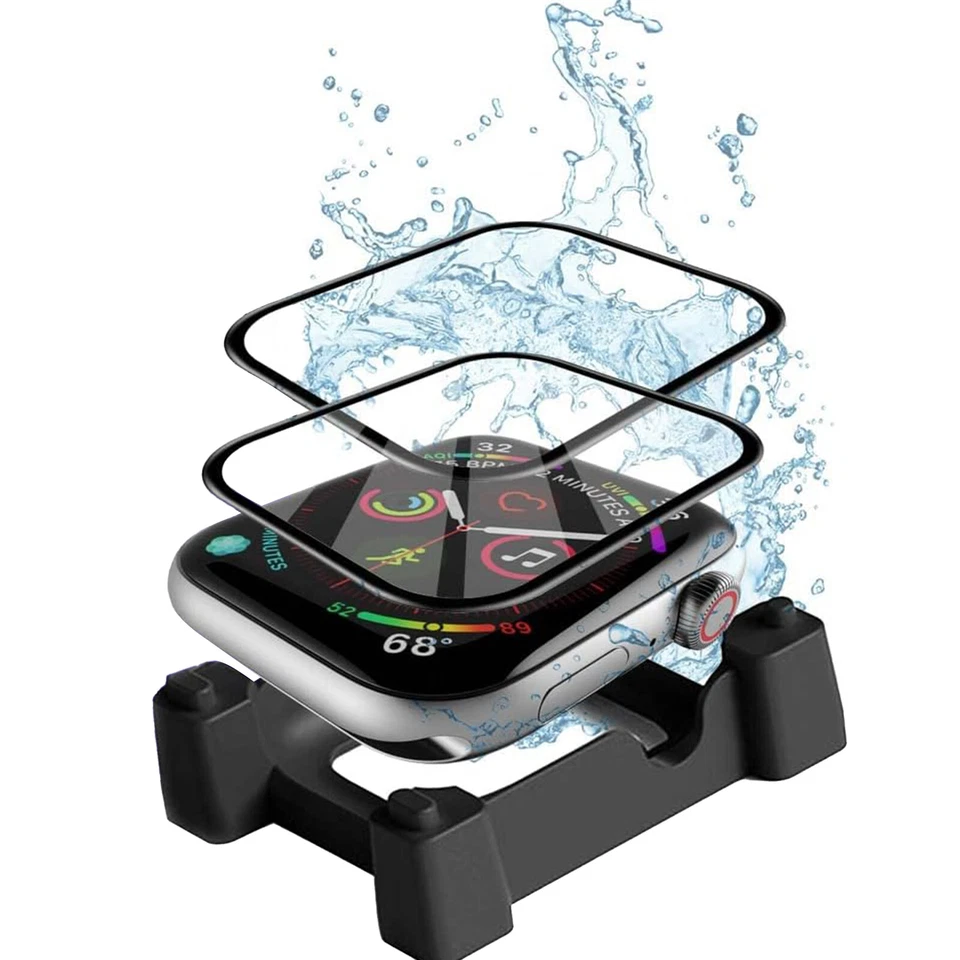 2PCS Screen Protector+Install Kit For Apple Watch Series 10/9/8/7/6/5/4/Ultra  - Image 1 of 4