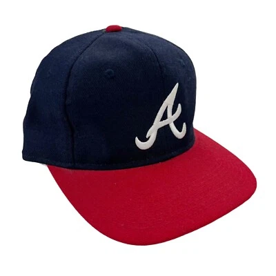 VTG 90s Atlanta Braves Sports Specialties Hat Fitted Sz 7 MLB Wool Poly Blend - Image 1 of 4