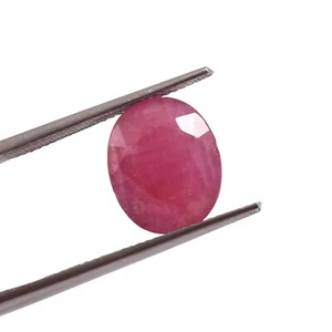 AAA Natural Unheated-Untreated Mozambique Ruby Oval Loose Gemstone Cut 2.86 Ct - Picture 1 of 5