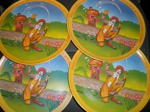 4 platos de colección McDonald’s Seasons 1977 primavera - Imagen 1 de 4