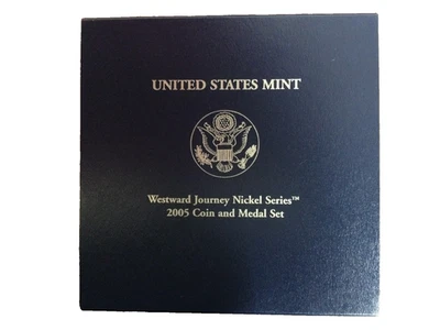 2005 US Mint Westward Journey Nickel Series Coin and Medal Set with box and COA - Image 1 of 4