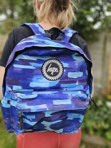 Awesome HYPE Backpack/Rucksack - Festival Rave Gym School Uni Travel PE WorkAwes - Picture 1 of 14