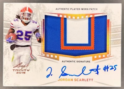 2019 Leaf Trinity Platinum Jordan Scarlett #PA-JS4 RPA RC Florida Gators Rare - Image 1 of 2