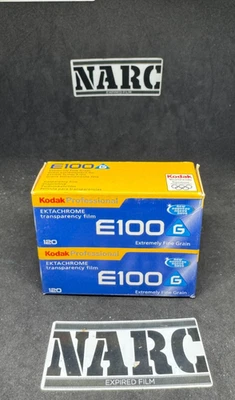 Kodak  E100G  Professional 120 film lot with 2 films - Image 1 of 3