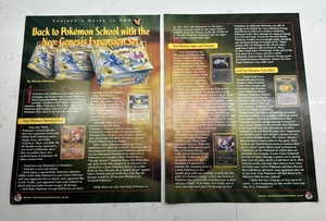 1999 Beckett Magazine Guide To Pokemon Magazine Article Neo Genesis TCG Vintage - Picture 1 of 4