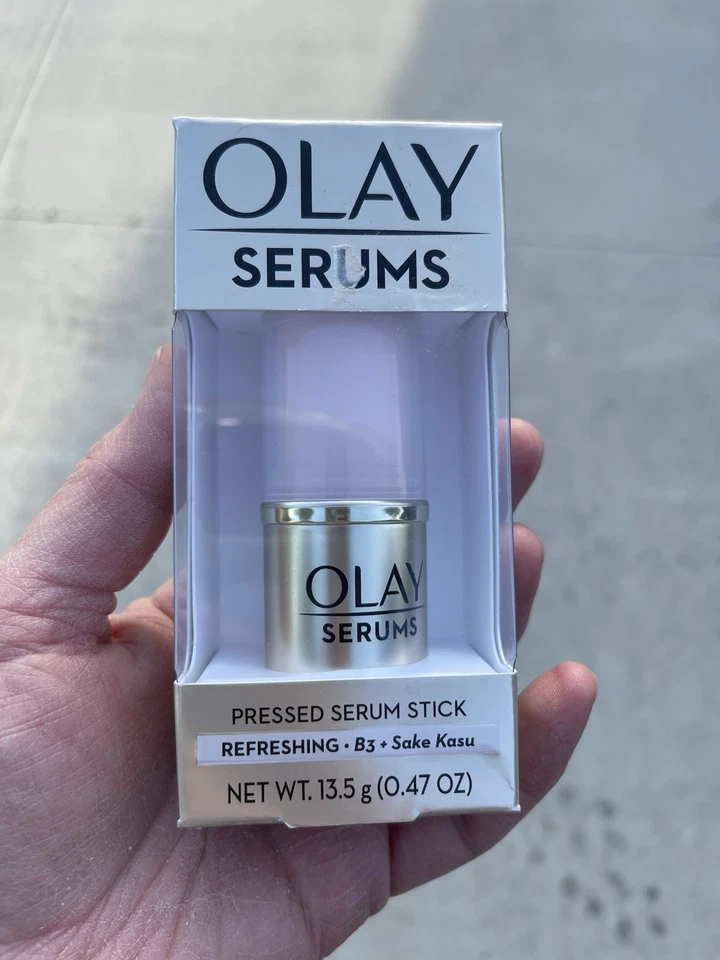 1 Pack Olay Serums Refreshing Pressed Serum Stick w/ B3 Sake Kasu 0.47oz Each
