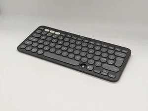 Logitech Pebble Keys 2 K380s keyboard Bluetooth wireless graphite READ DESCRIP - Picture 1 of 18
