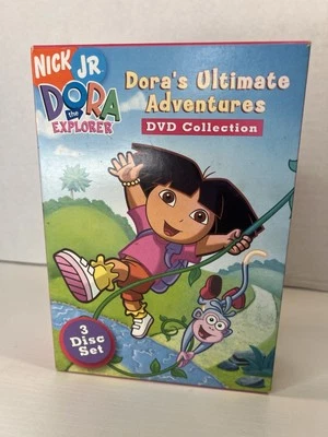 Dora The Explorer Doras Ultimate Adventures Collection DVD 3-Disc Box Set TESTED - Image 1 of 4