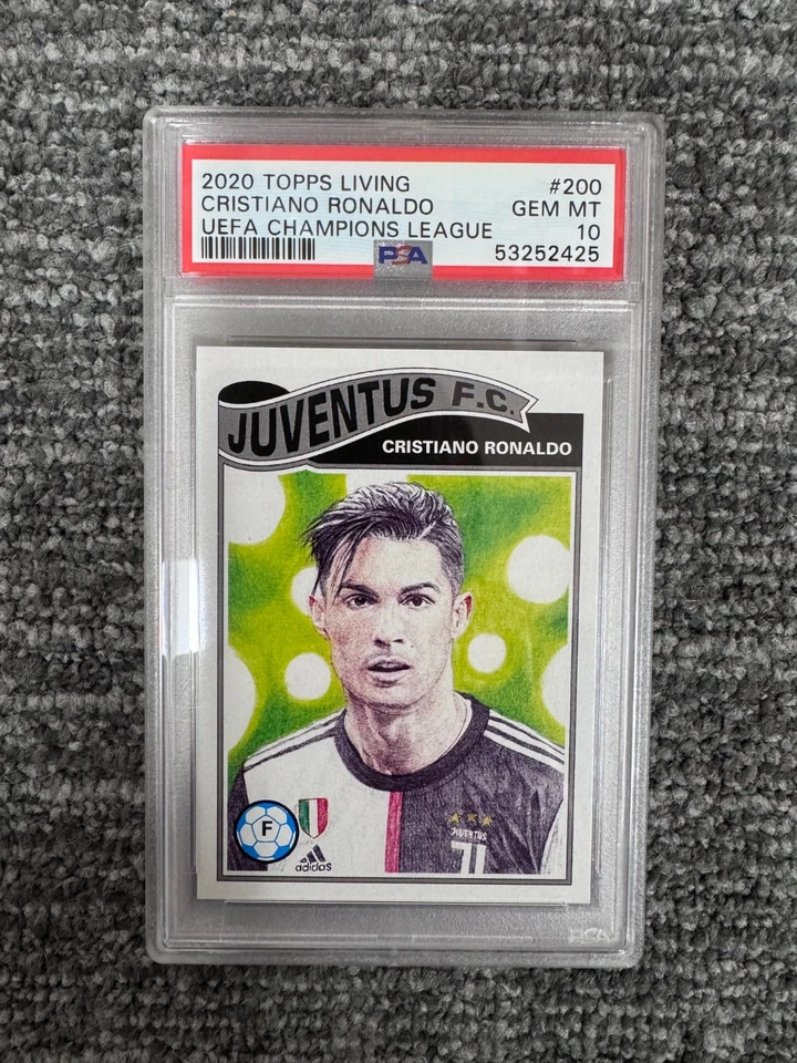 2020 TOPPS LIVING Cristiano Ronaldo #200 UEFA Champions League Juventus PSA 10 - Image 1 of 1