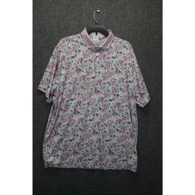 CAMISA POLO PUMA ARNOLD PALMER XL PARA HOMBRE AP FLORAL ROSA PÁLIDO BLANCO BRILLO GOLF Foto 1 de 4
