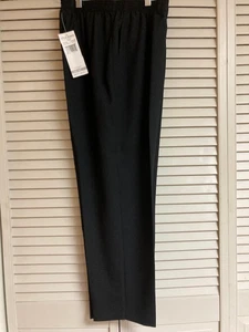 Alfred Dunner einfarbige Damenhose zum Überziehen - schwarz neu mit Etikett - Bild 1 von 7