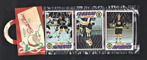 Boston Bruins 1977-78 Topps Cards Hockey Holiday Christmas Rack Pack NHL - Bild 1 von 2