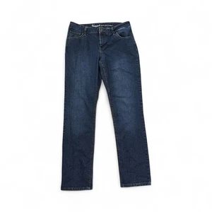 Natural Reflections Straight Leg Jeans Stretch Dark Wash 10A - Picture 1 of 6