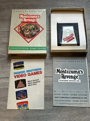 Vintage Montezuma's Revenge Colecovision Video Game CIB Manual Parker Brothers - Image 1 of 4