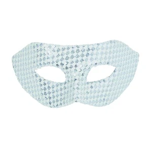 Bristol Novelty EM124 Sequin Eyemask White, Women, One Size - Picture 1 of 1