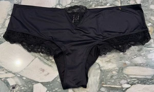 NEW Victoria Secret Very Sexy Micro Lace Inset Cheeky Panty - Black - XXL - Picture 1 of 4