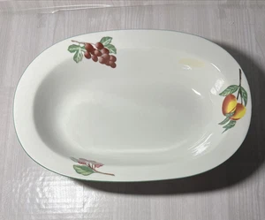 Enrejado de jardín por cita de gres 16 oz tazón ovalado para servir 10" - Imagen 1 de 8