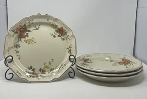 4er Set Mikasa Heritage Capistrano F2010 Essteller 10,75" Japan Blumen - Bild 1 von 4