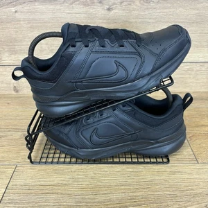Nike Shoes Size UK 7 Defy All Day Black Leather Work Kitchen School Trainers New - Picture 1 of 11